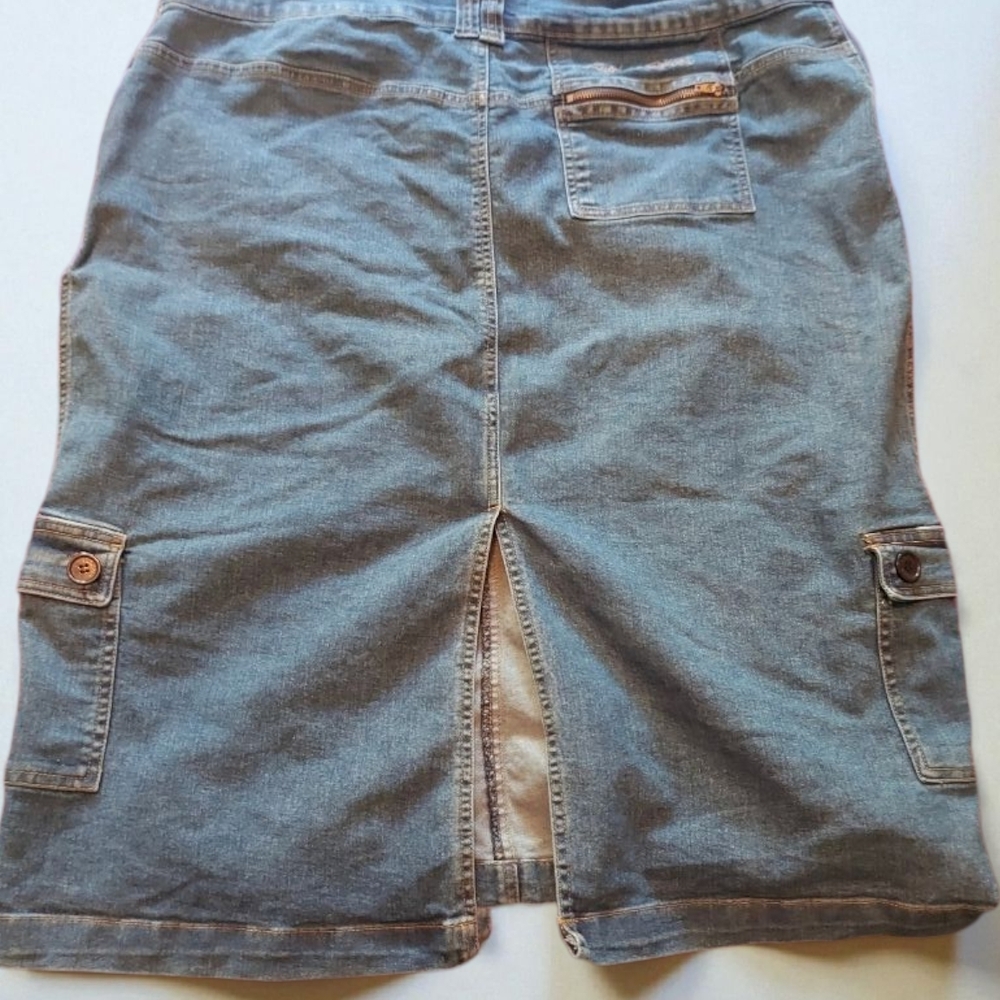 London Blues Denim Skirt MEDIUM